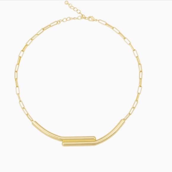 Uncommon James Necklace thin paperclip gold layered necklace - Picture 2 of 8